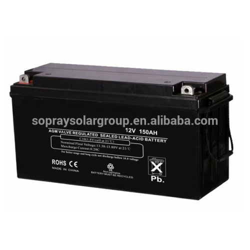 Great power deep cycle sealed lead acid AGM battery 12V150AH